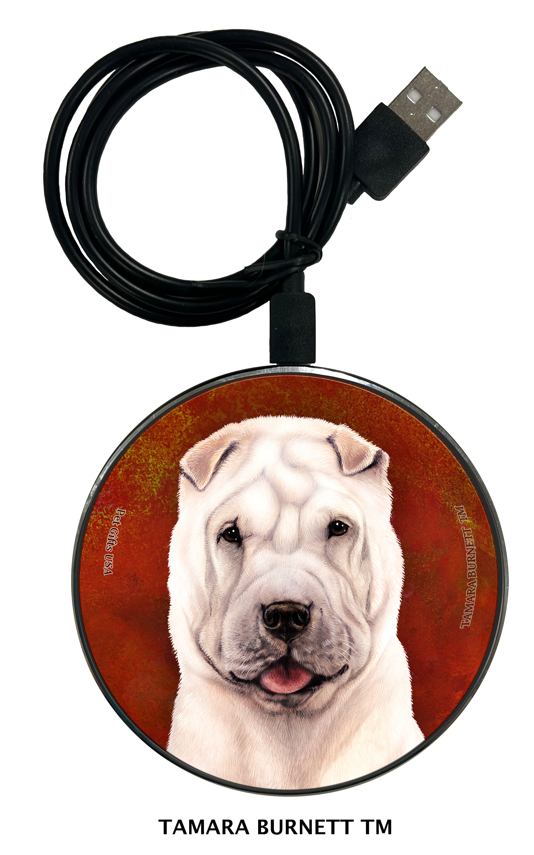 Shar Pei White - Zoomies Phone Charger image